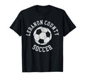 Lebanon County Soccer Distressed 90S T-Shirt - Streetwear Style for Adults