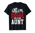 Favorite Hockey Goalie Aunt Ice Hockey T-Shirt - Graphic Print for Adults