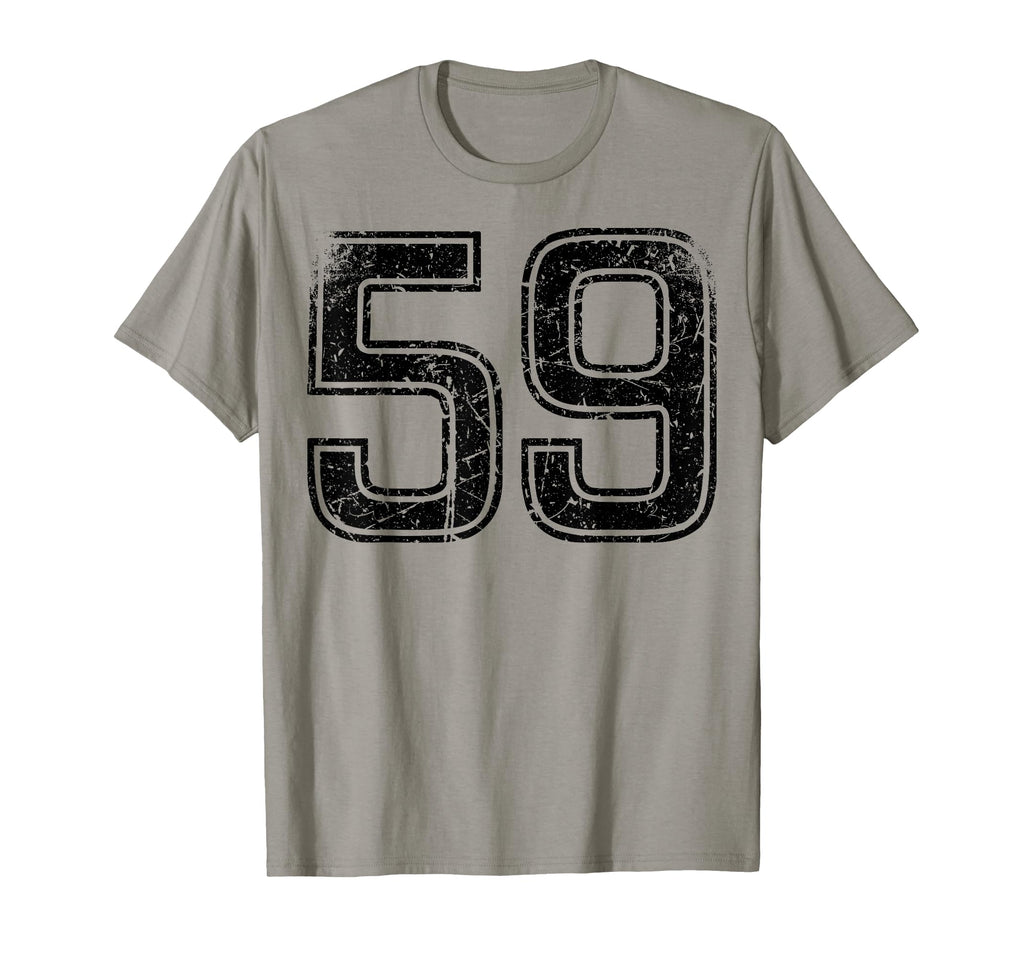 Sport Team Number 59 T-Shirt - Casual Everyday Wear for Adults