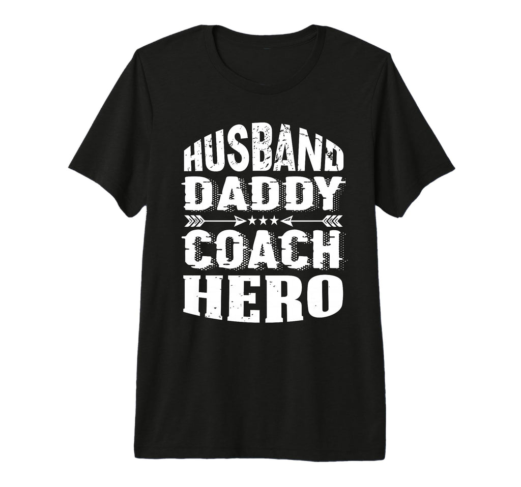Husband Daddy Coach Hero Trainer T-Shirt - Casual Everyday Wear Unisex