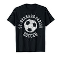 St Bernard Parish Soccer Distressed 90S T-Shirt - Graphic Print for Adults