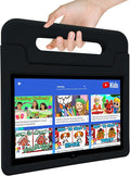 Kids Tablet, 10.1 Inch Tablet for Kids Android 14, 64GB Octa-Core, WiFi, Big Battery, Kids Space, Parental Control 1280 * 800 HD Display Children Tablets Black