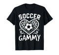Soccer Gammy Leopard Heart Gammy T-Shirt - Fun Novelty Design for Adults