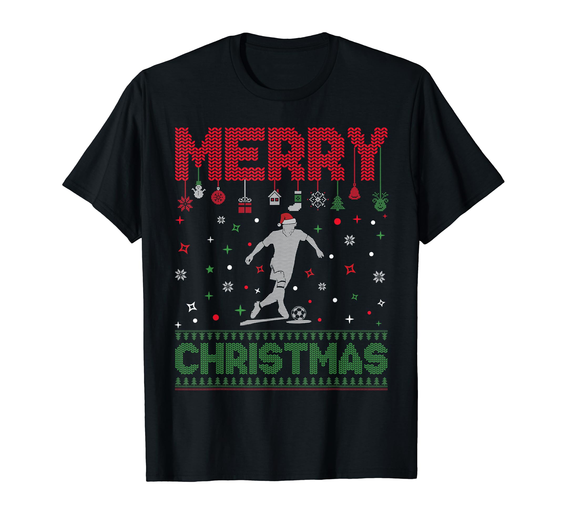 Ugly Holiday Funny Soccer Player T-Shirt - Streetwear Style Unisex