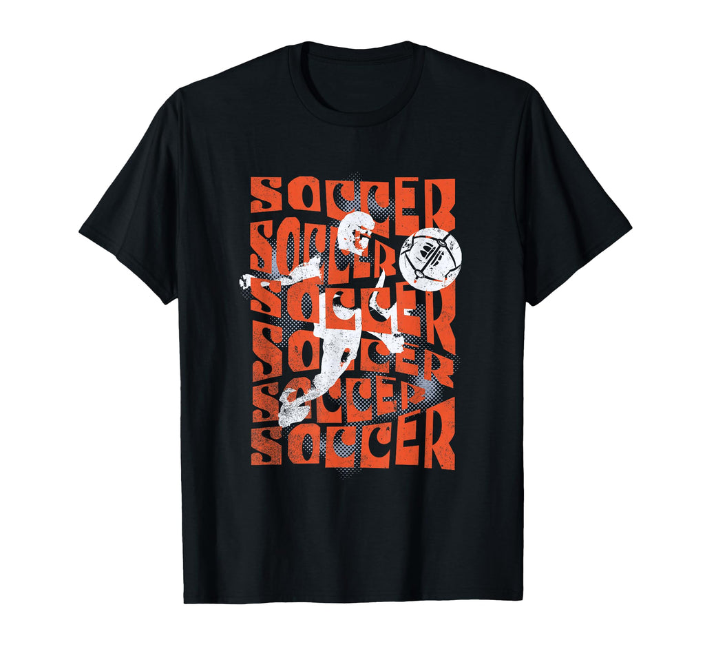 Soccer Player 60S Boho T-Shirt - Aesthetic Graphic Unisex