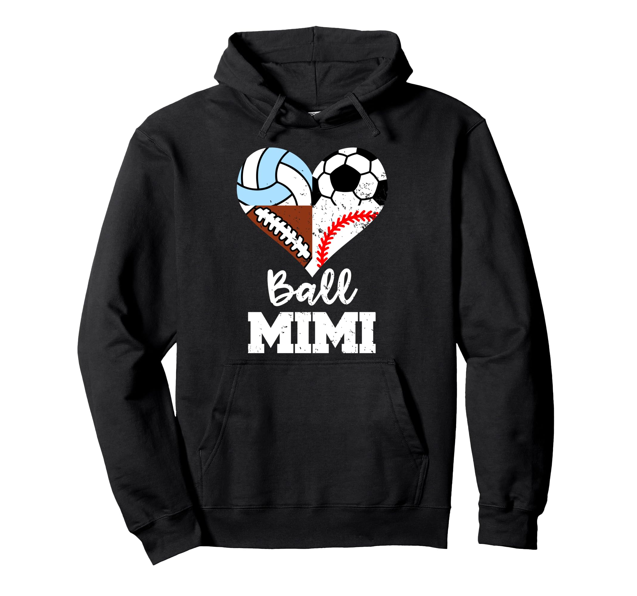 Ball Mimi Soccer Football Baseball Hoodie - Casual Everyday Wear Men Women