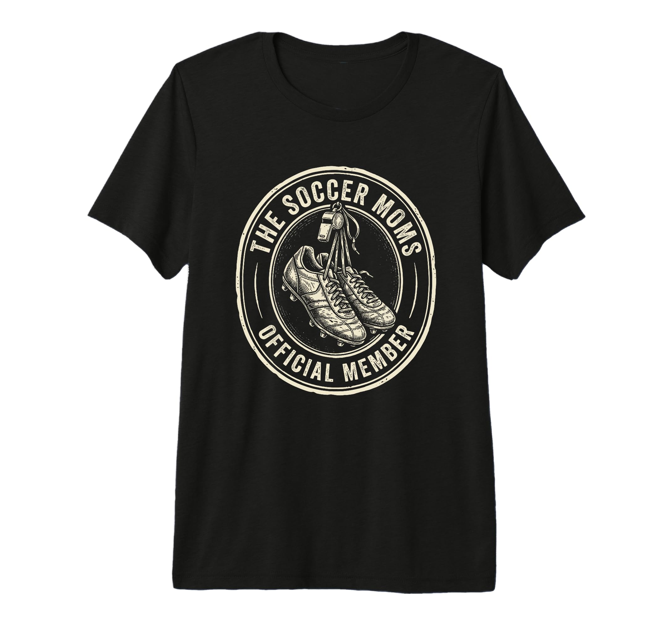 Soccer Moms Member Team Mom Tri Blend T-Shirt - Unique Graphic for Adults