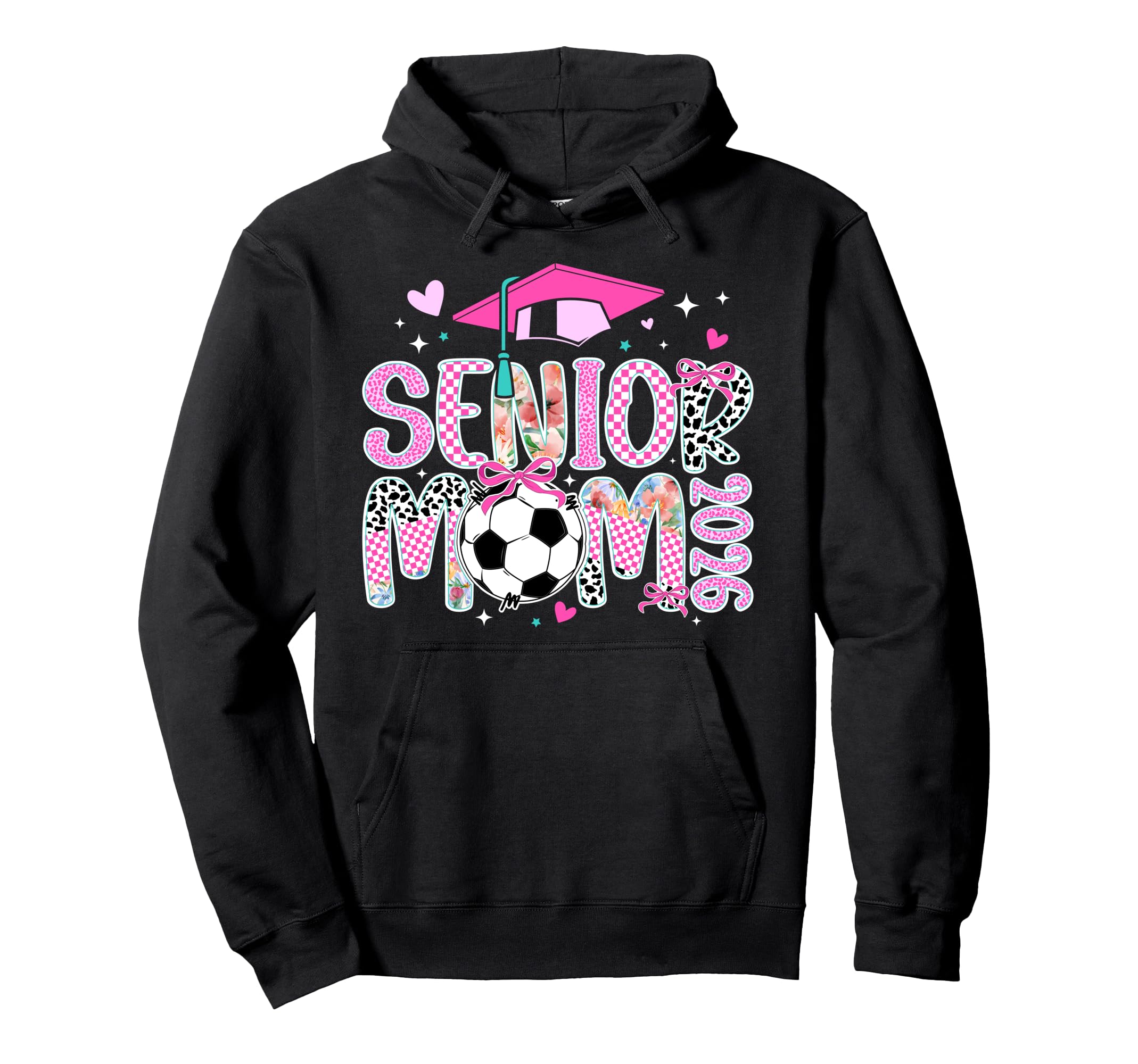 Soccer Senior Mom 2026 Soccer Player Senior Hoodie - Unique Graphic Unisex