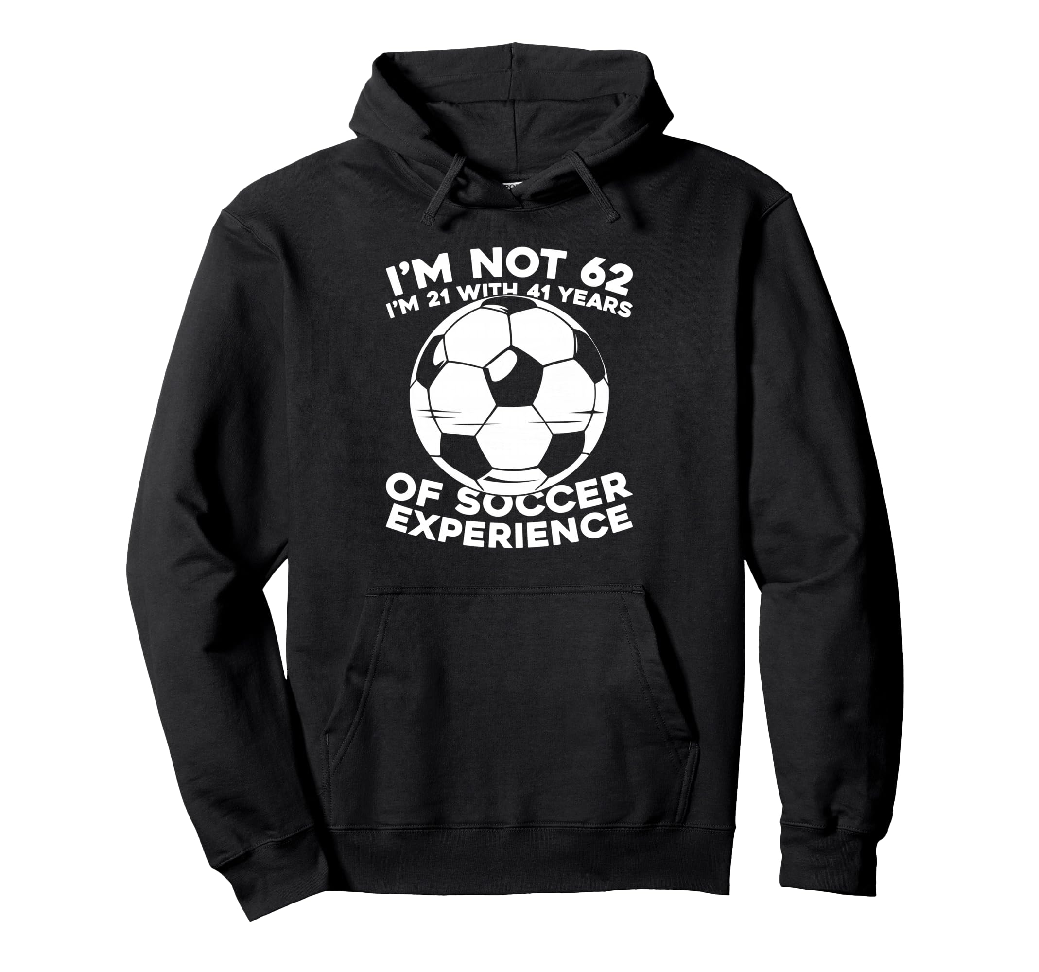 62Th Birthday Soccer Team Player Sports Hoodie - Unique Graphic for Adults