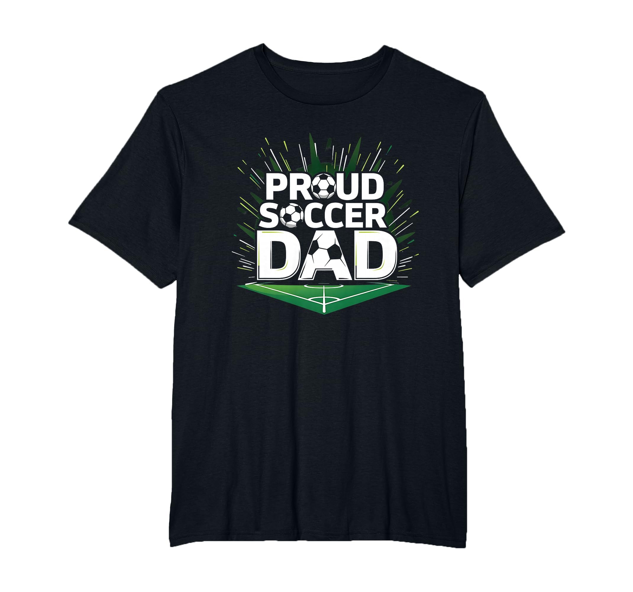 Proud Soccer Dad Cheering Sideline T-Shirt - Trendy Graphic for Adults