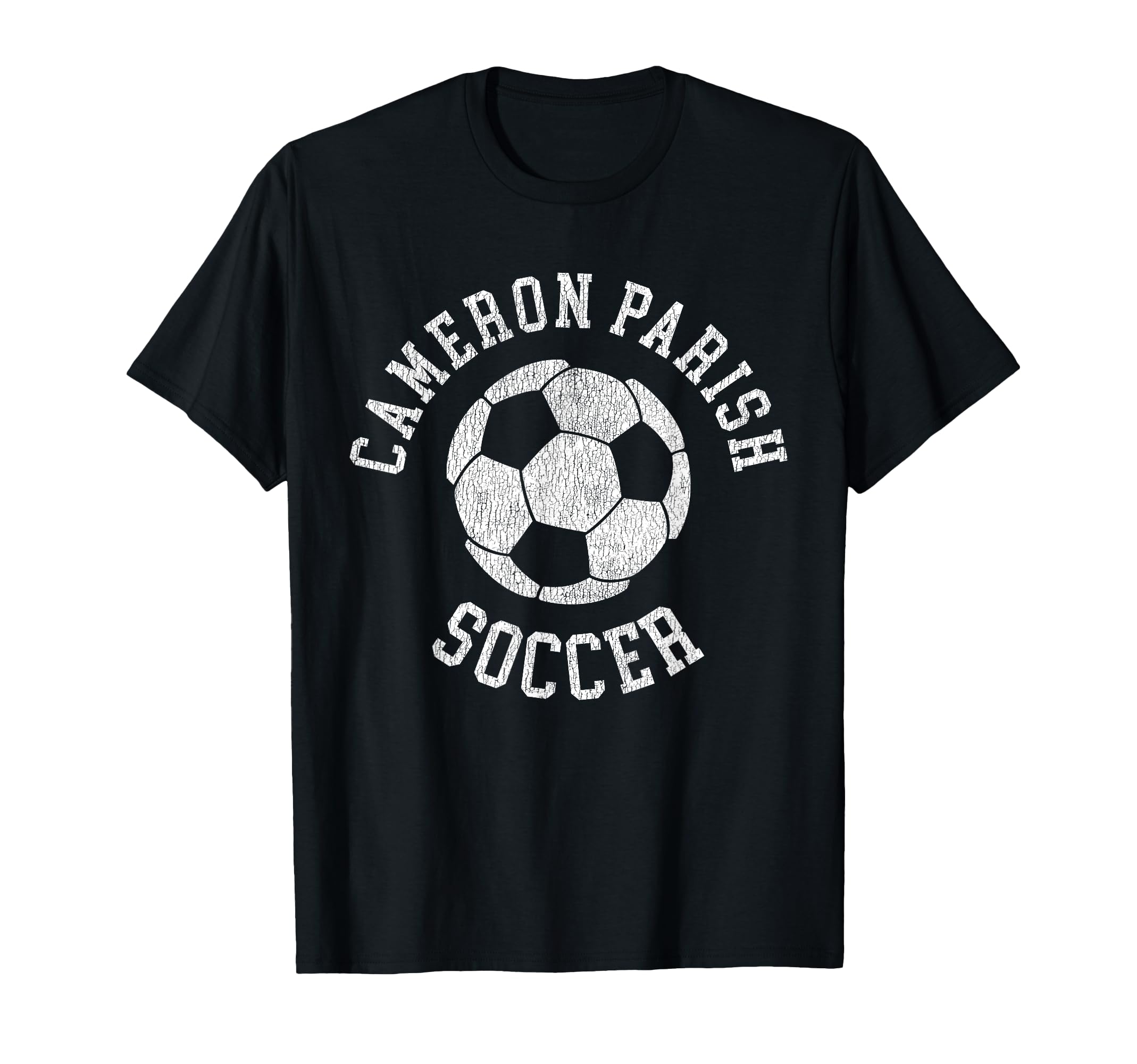 Cameron Parish Soccer Distressed 90S T-Shirt - Unique Graphic Men Women