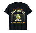 Avocado Goalie If First You Dont T-Shirt - Minimalist Print Men Women