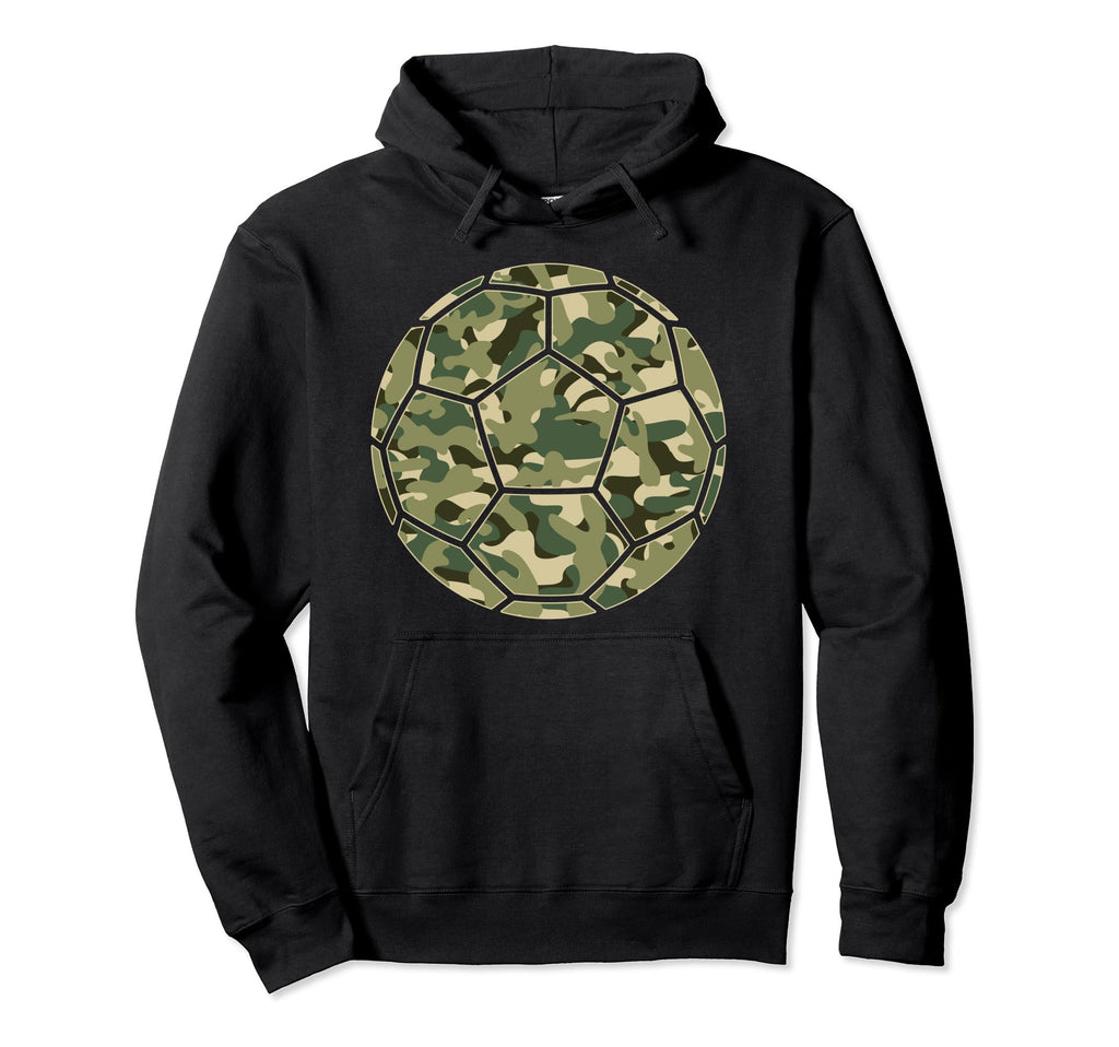 Soccer Player Camo Soccer Lover Hoodie - Fun Novelty Design for Adults