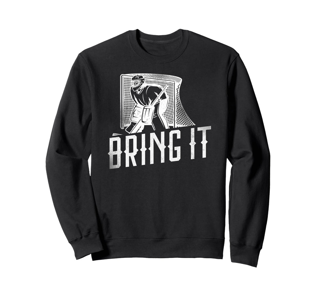 Ice Hockey Goalie Goalkeeper Sweatshirt - Minimalist Print Men Women