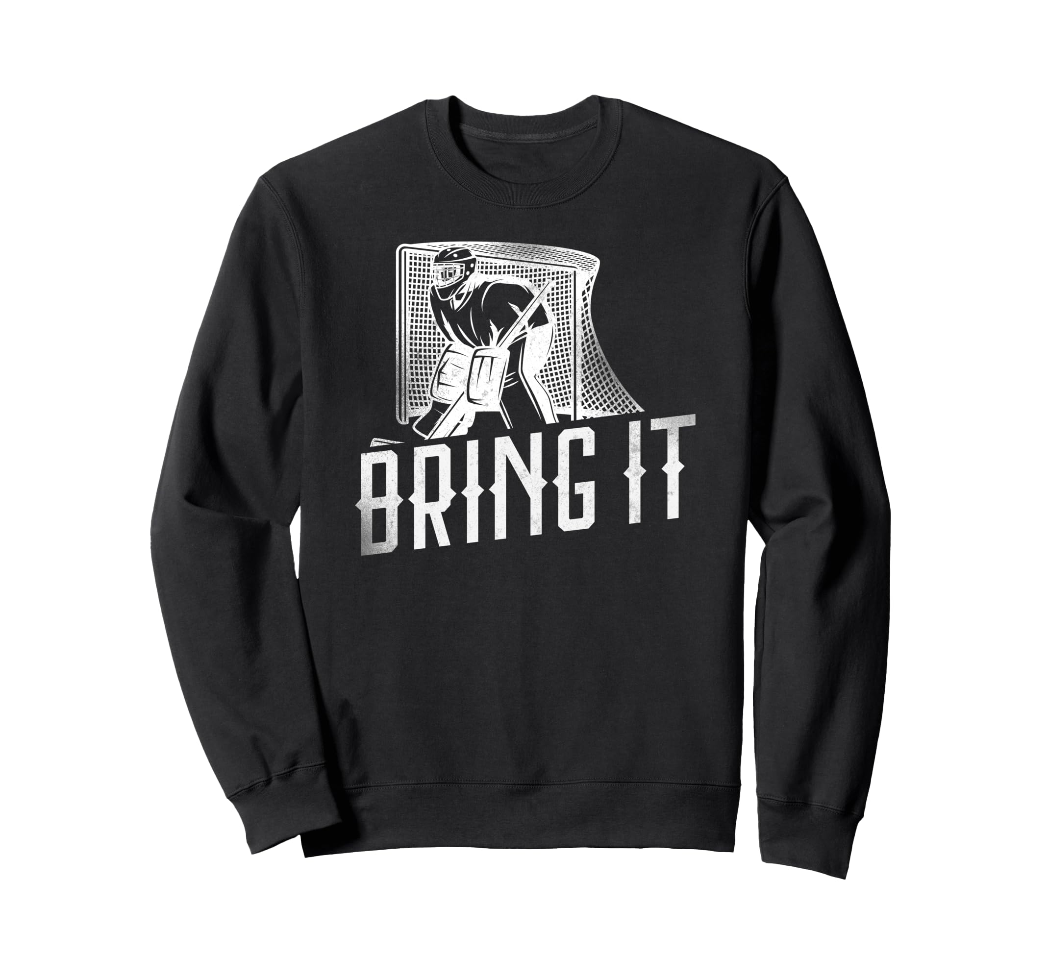 Ice Hockey Goalie Goalkeeper Sweatshirt - Minimalist Print Men Women