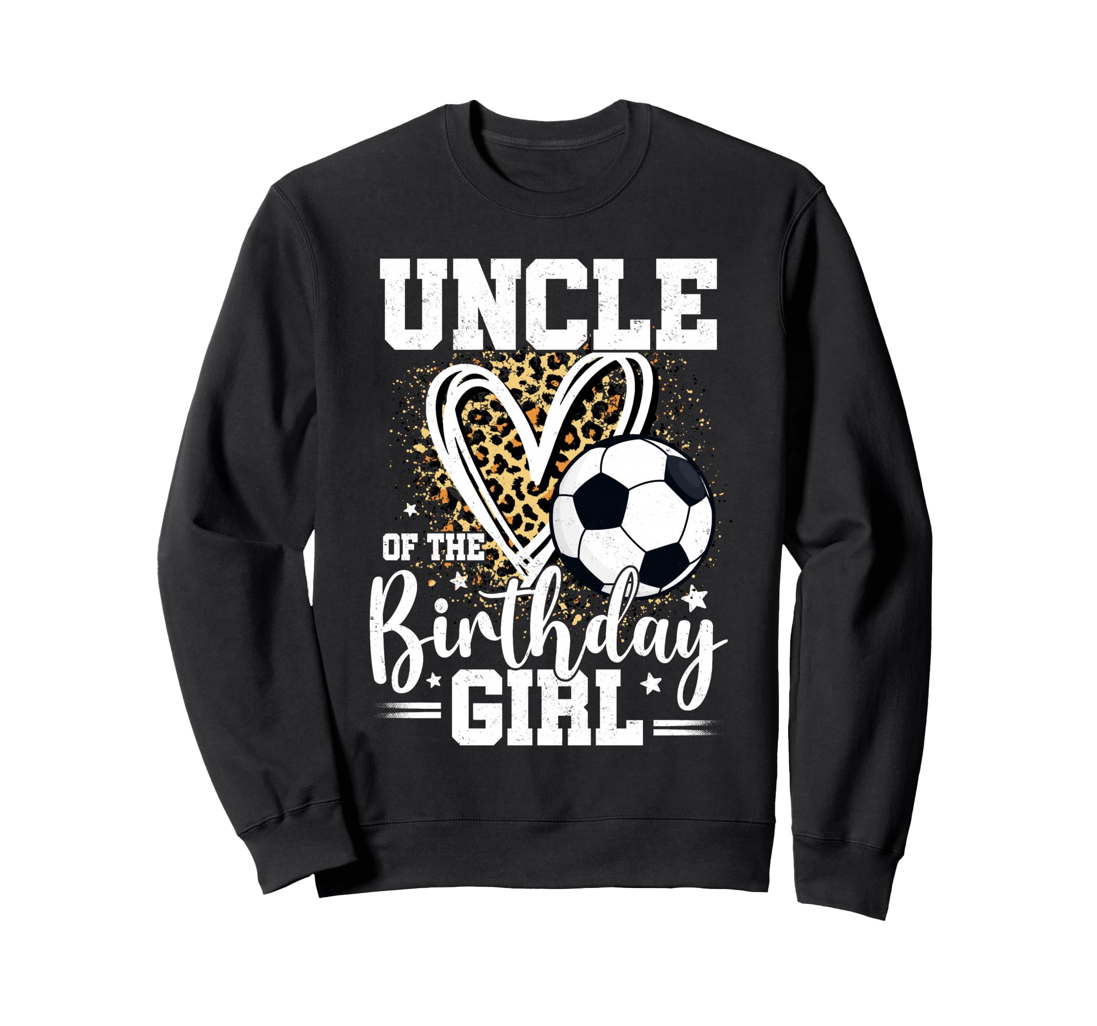 Uncle Birthday Soccer Ball Uncle Sweatshirt - Minimalist Print for Adults