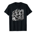 Halloween Skeleton Goalie Soccer T-Shirt - Streetwear Style Unisex