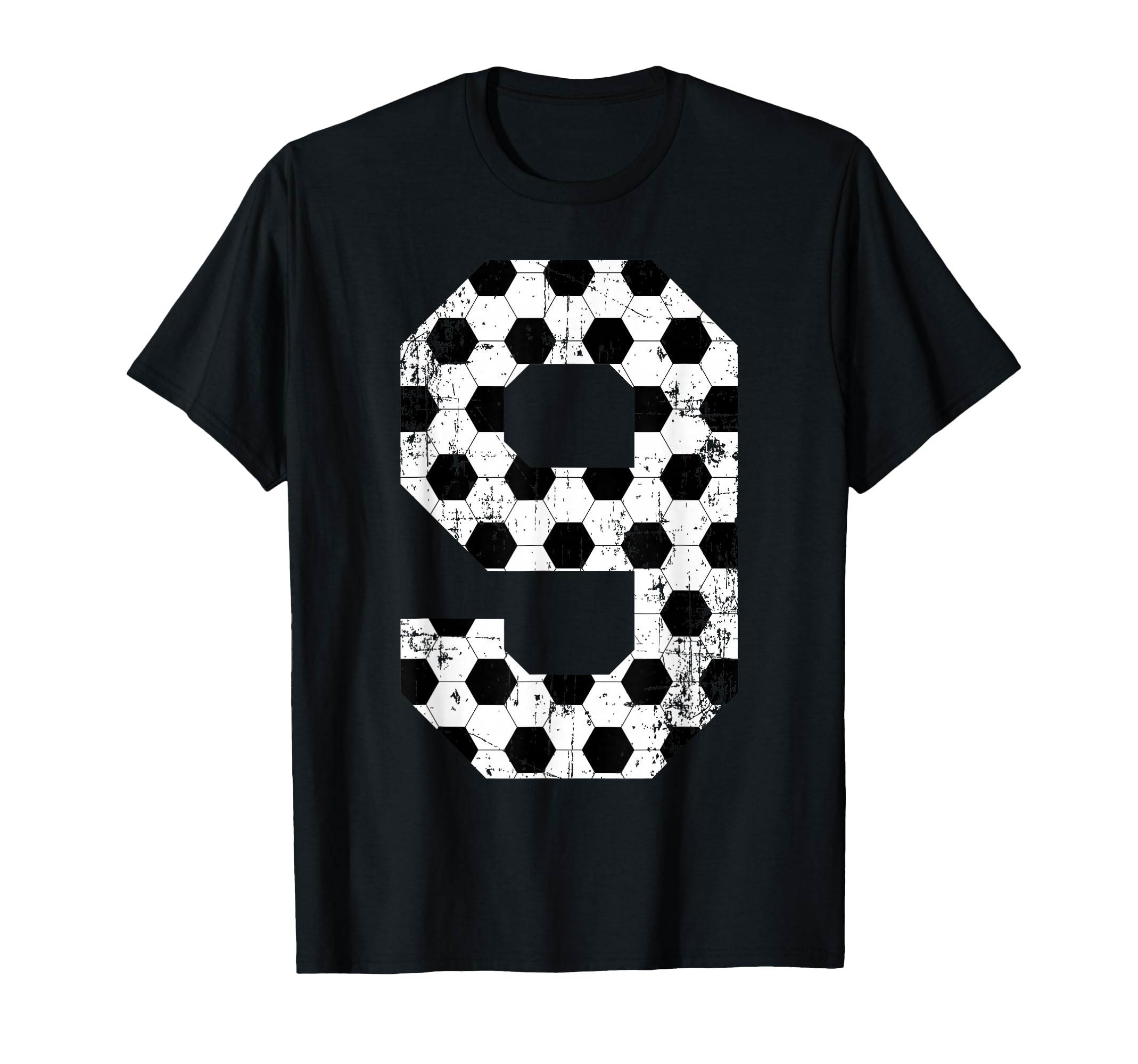 Soccer 9 Jersey Number T-Shirt - Minimalist Print for Adults