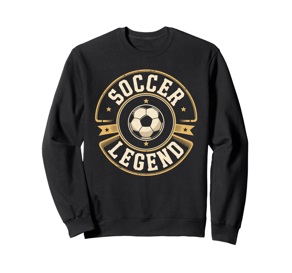 Soccer Legend Football Champion Badge Sweatshirt - Streetwear Style Unisex