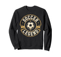 Soccer Legend Football Champion Badge Sweatshirt - Trendy Graphic Unisex
