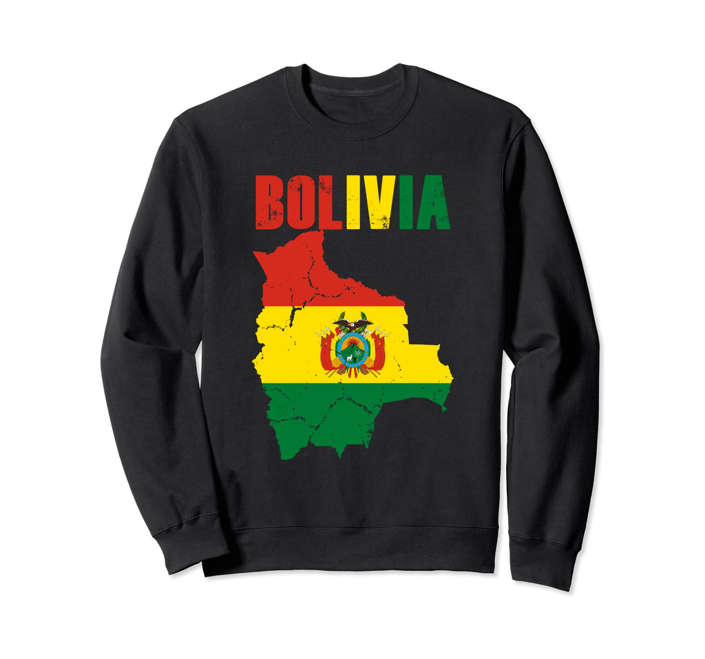Bolivian Flag Football Fan Soccer Sweatshirt - Graphic Print Men Women