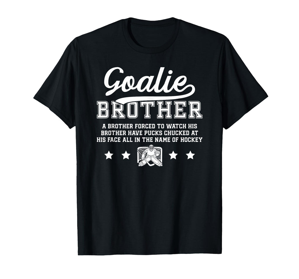 Hockey Goalie Brother Definition T-Shirt - Casual Everyday Wear for Adults