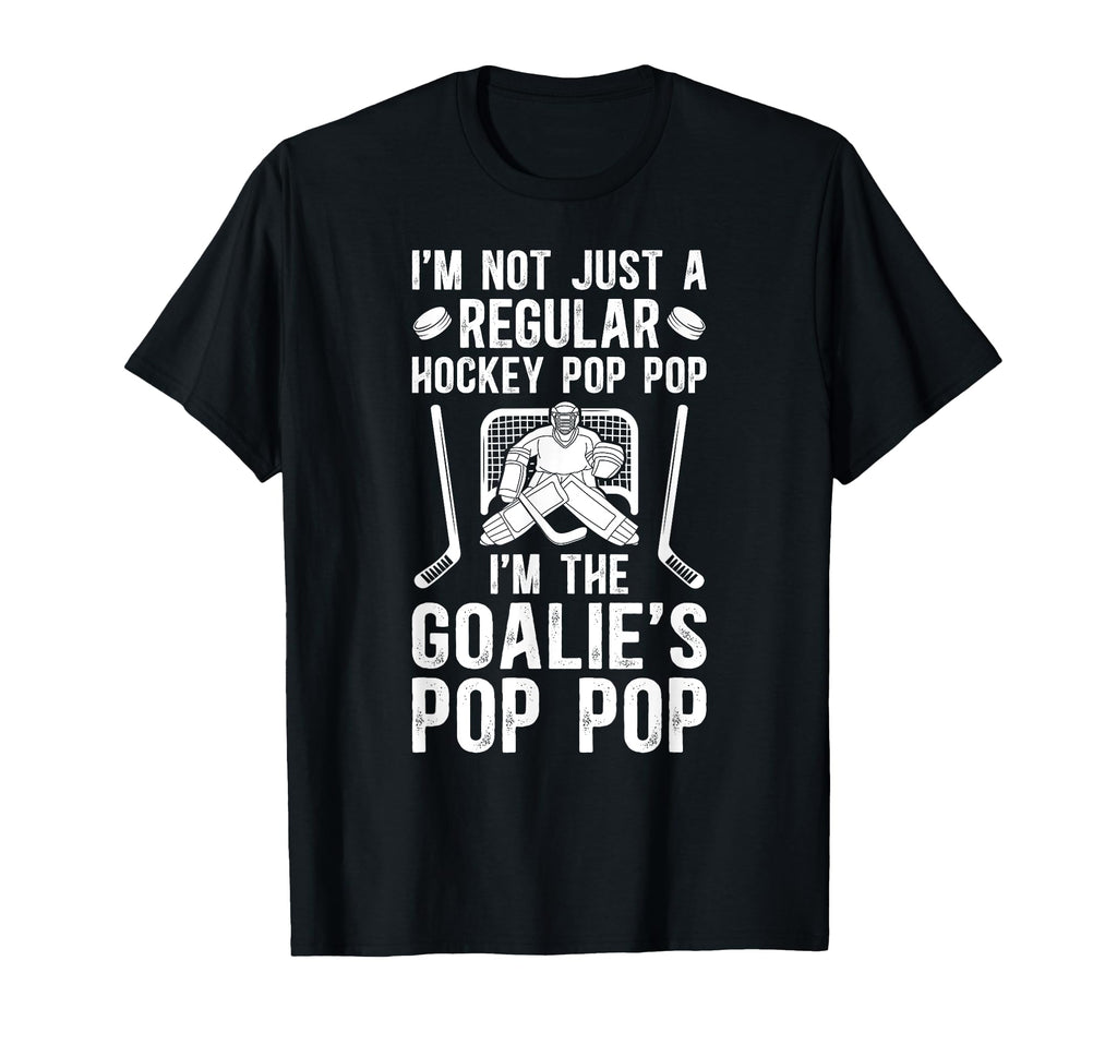 Im Hockey Goalie Pop Pop Ice Hockey T-Shirt - Aesthetic Graphic for Adults