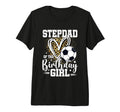 Stepdad Birthday Soccer Ball T-Shirt - Fun Novelty Design Men Women