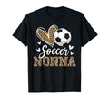 Funny Soccer Nonna Leopard Nonna T-Shirt - Aesthetic Graphic Men Women