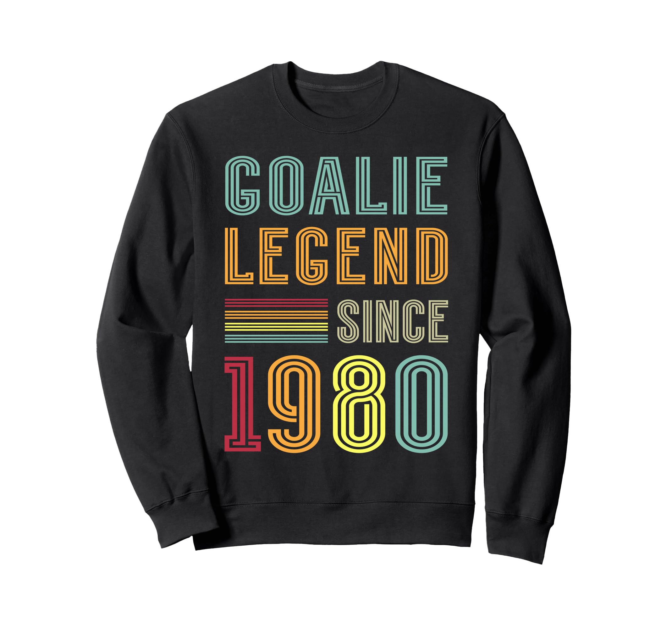 Goalkeeper Legend 1980 Sports Goal Sweatshirt - Graphic Print Men Women