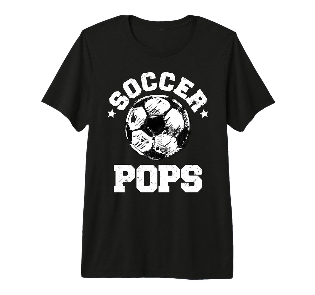 Mens Soccer Pops Soccer Ball Distressed T-Shirt - Novelty Apparel Unisex