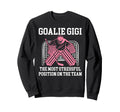 Funny Hockey Goalie Gigi Hockey Sweatshirt - Custom Art Print for Adults