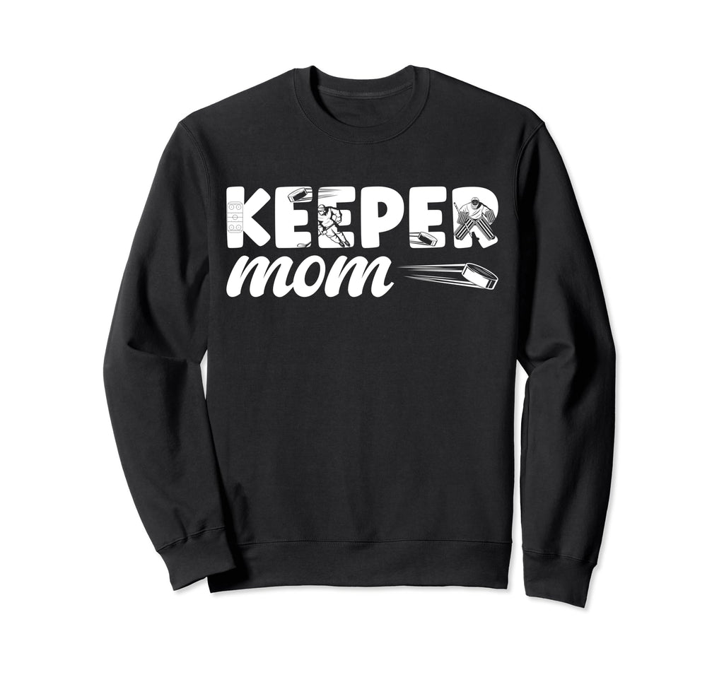 Ice Hockey Goalkeeper Mom Hockey Sweatshirt - Minimalist Print Men Women
