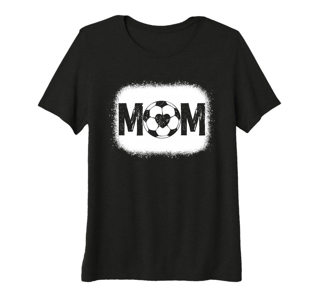 Womens Soccer Mom Heart Ball Sports Fan T-Shirt - Streetwear Style Unisex