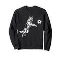 German Shepherd Soccer Player Dog Sweatshirt - Trendy Graphic Men Women