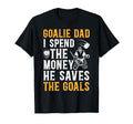 He Saves Hockey Goalkeeper Dad T-Shirt - Fun Novelty Design Men Women