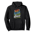 Eat Sleep Soccer Repeat Hoodie - Minimalist Print Unisex