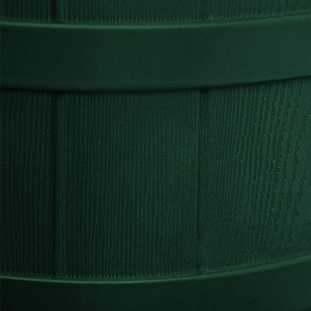 Good Ideas Rain Wizard Water Storage Premium Quality Collection Barrel with Brass Spigot, Safety Screen, and 50 Gallon Capacity, Green (2 Pack)