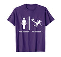 Funny My Daughter Soccer Parents T-Shirt - Trendy Graphic Unisex