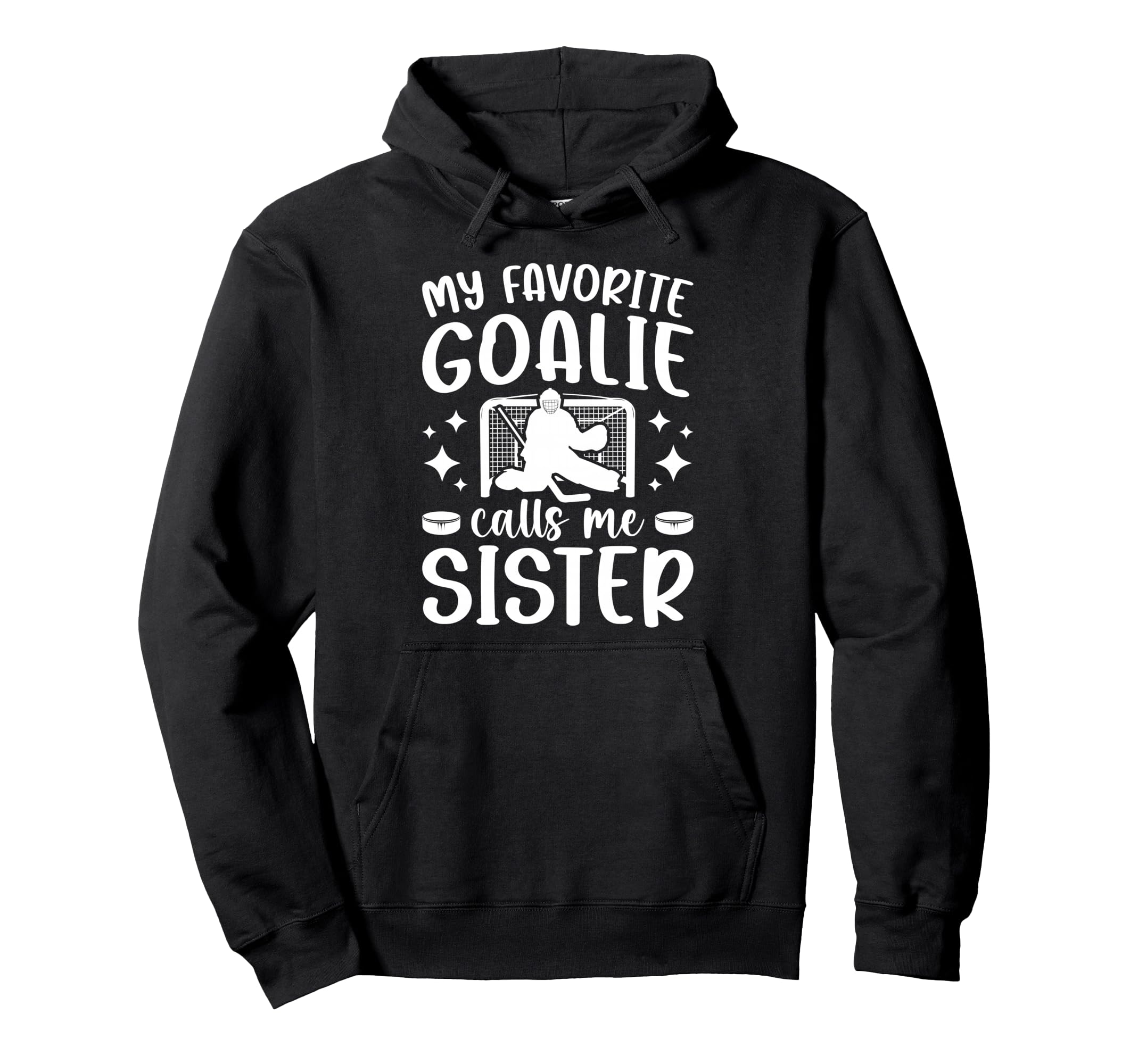 Proud Ice Hockey Goalie Sister Hockey Hoodie - Aesthetic Graphic Men Women