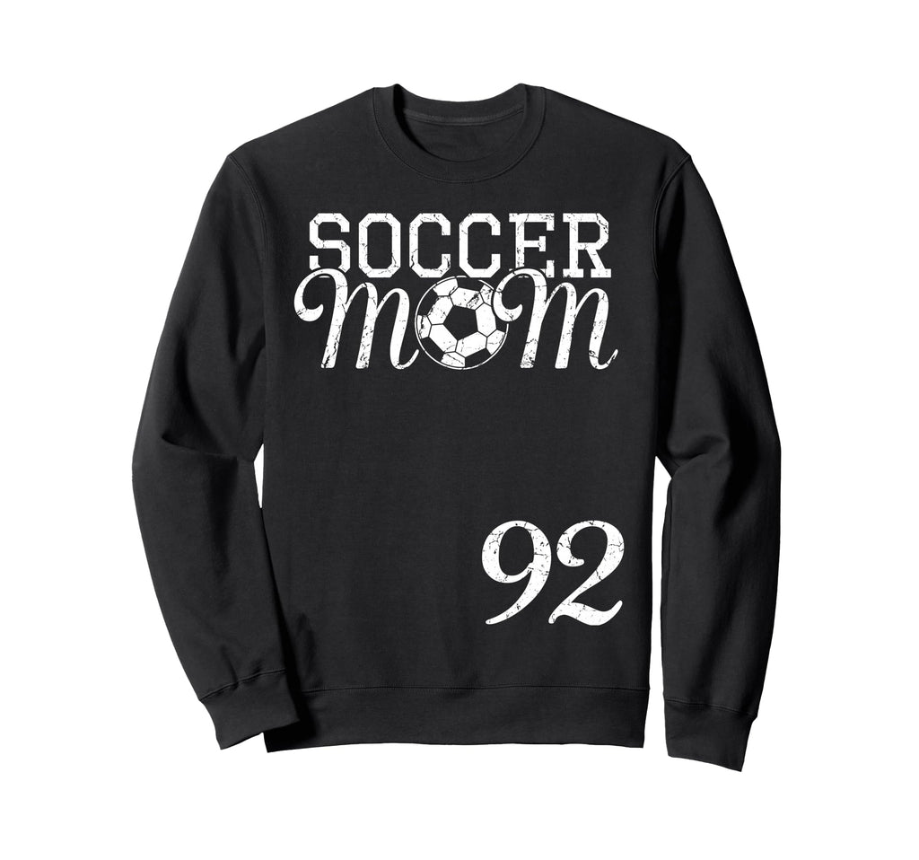 Soccer Mom Jersey Number 92 Favorite Sweatshirt - Minimalist Print Unisex