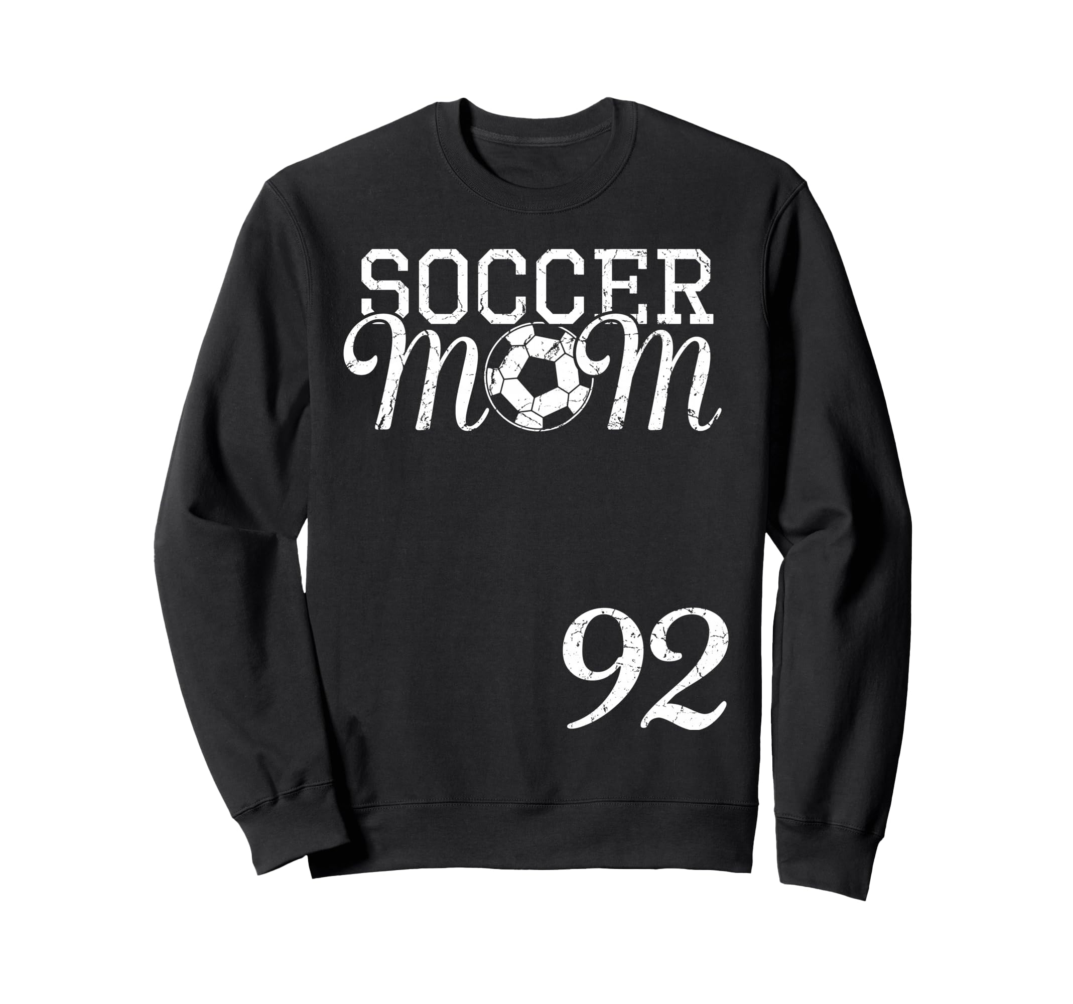 Soccer Mom Jersey Number 92 Favorite Sweatshirt - Minimalist Print Unisex