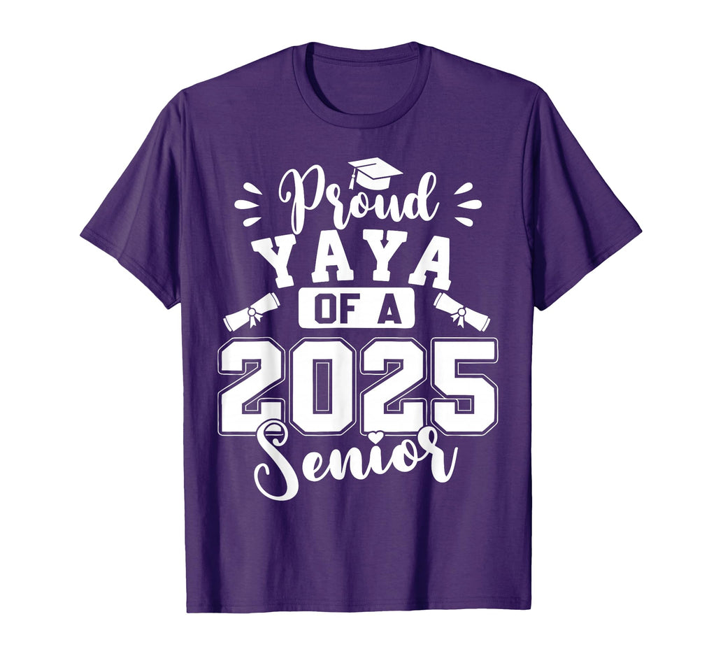 Proud Yaya 2025 Senior Class 2025 T-Shirt - Unique Graphic Unisex