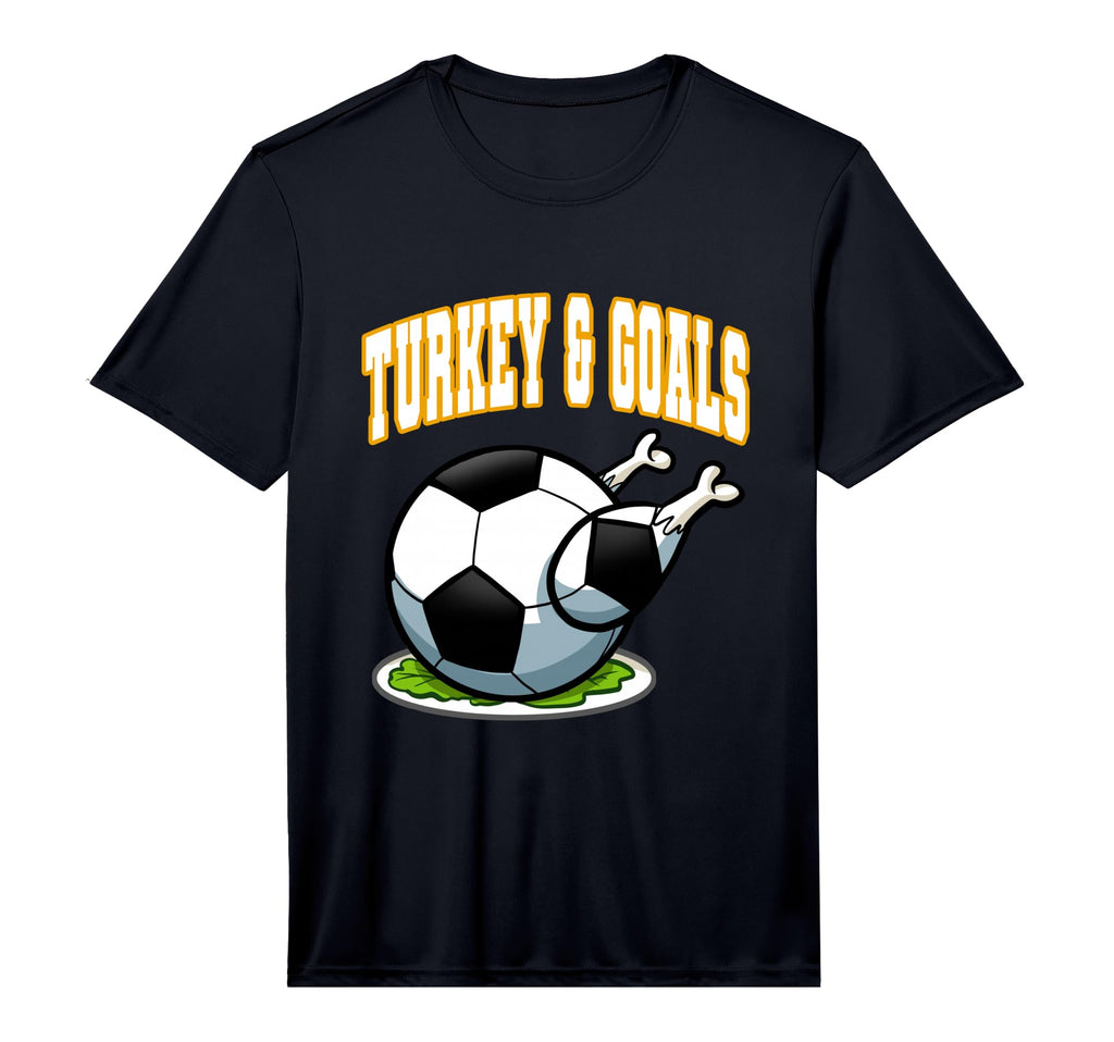 Thanksgiving Soccer Turkey Goals T-Shirt - Novelty Apparel Men Women