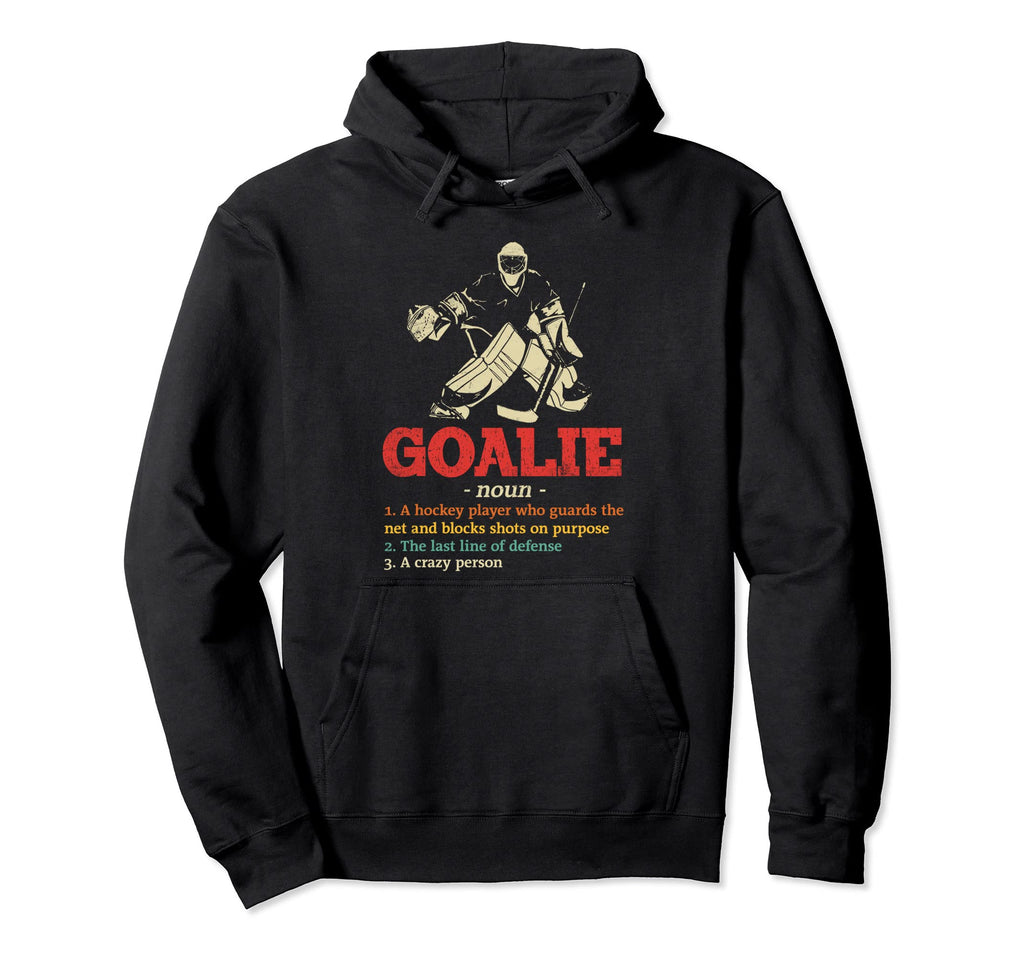 Goalie Gear Goalkeeper Definition Hoodie - Minimalist Print for Adults