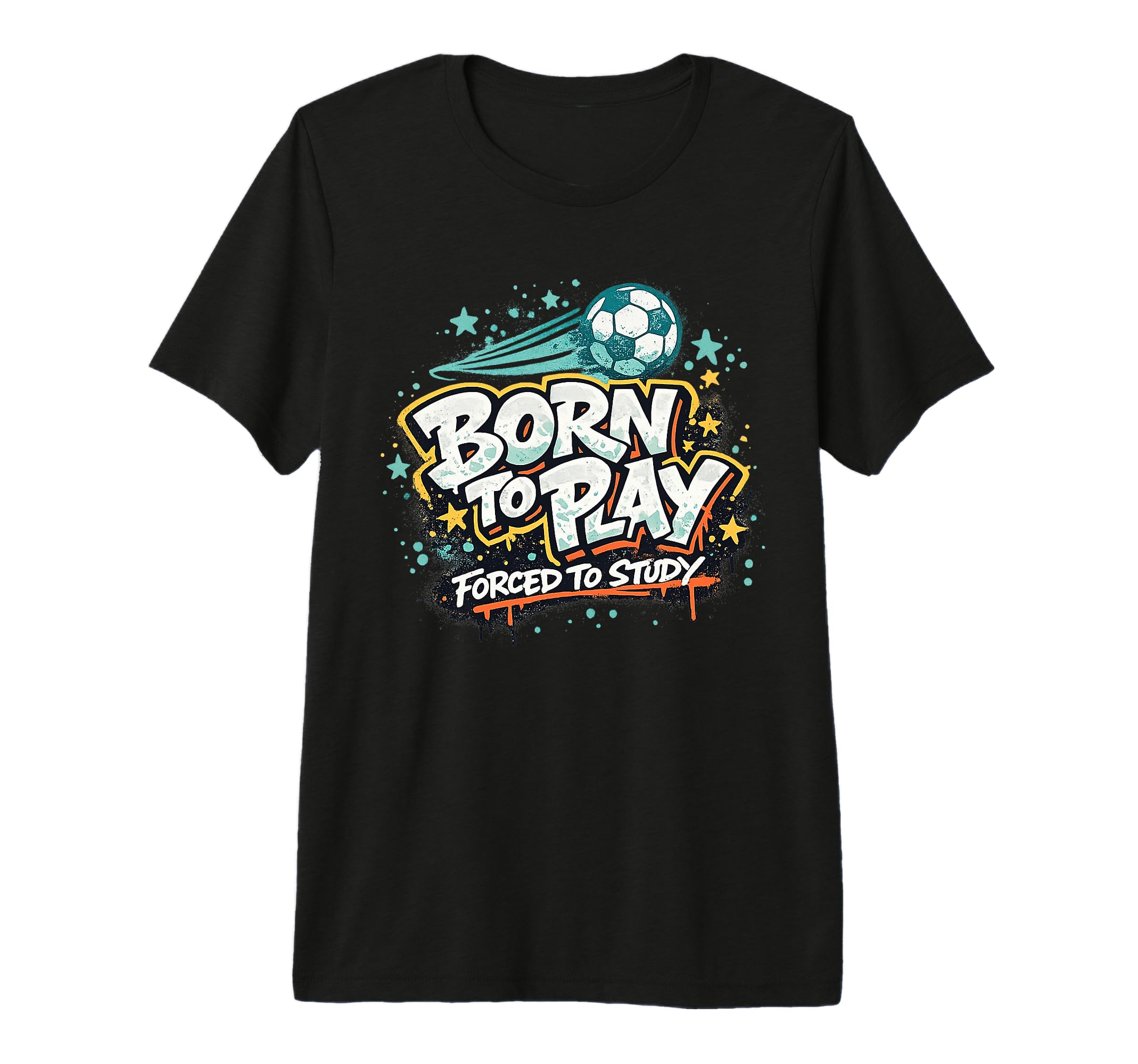 Born To Play Forced To Study Tri Blend T-Shirt - Unique Graphic Men Women