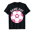 Womens Soccer Game Day Ladies Heart T-Shirt - Fun Novelty Design Men Women