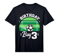Its My 3Rd Birthday Soccer Player Three T-Shirt - Streetwear Style Unisex