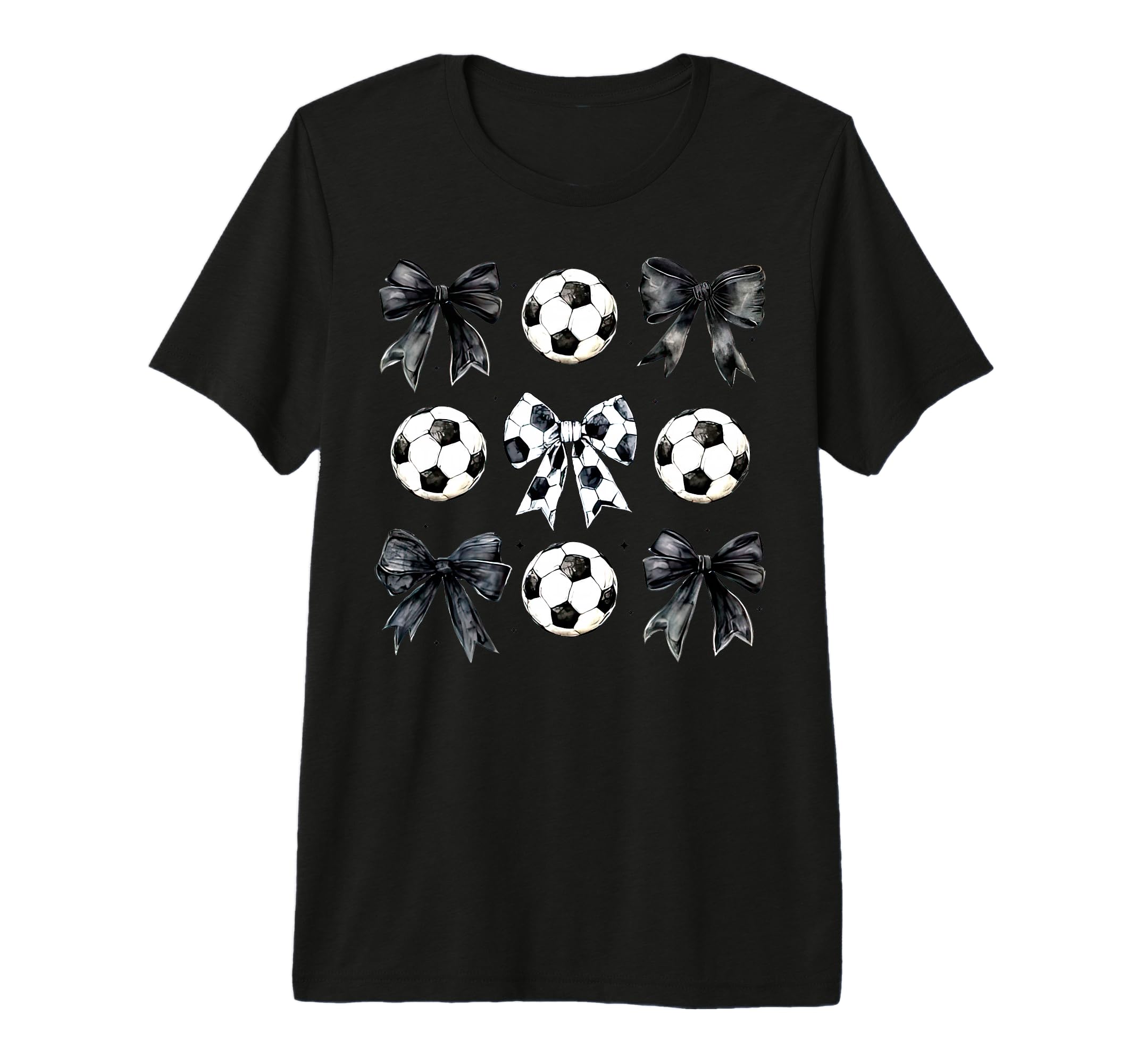 Soccer Bow Game Day Mama Soccer T-Shirt - Aesthetic Graphic for Adults