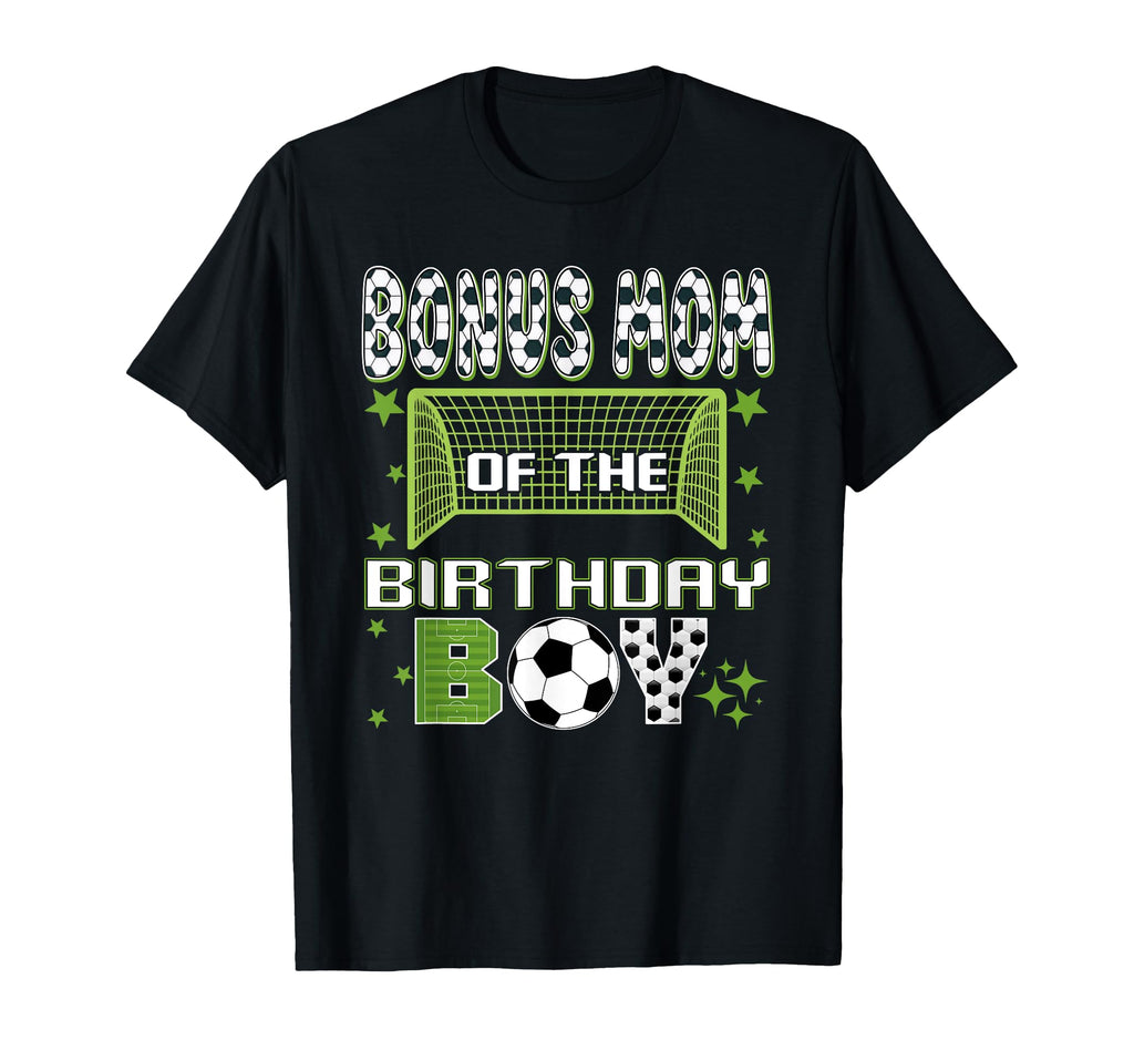 Bonus Mom Birthday Soccer Group Family T-Shirt - Unique Graphic for Adults
